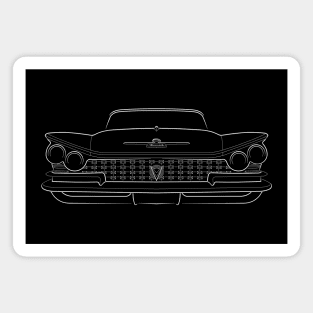 1959 Buick Electra 225 - front stencil, white Magnet